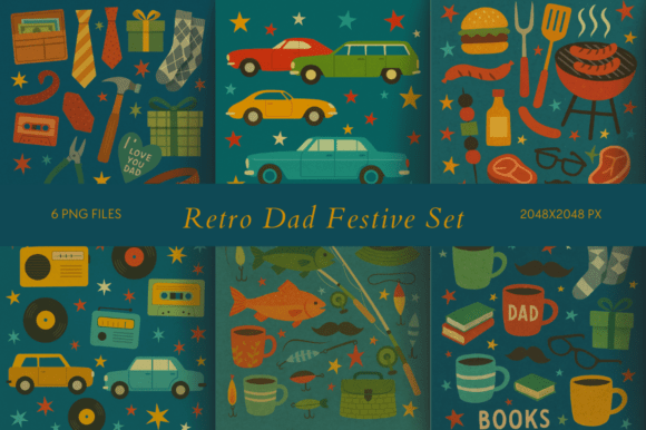 Download Retro Dad Festive Set - Premium Bundle
